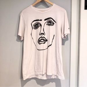 Official Disclosure Merch White crew neck graphic t-shirt tee Sz. large